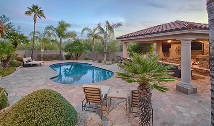 Our services include Desert Landscaping for your backyard Oasis